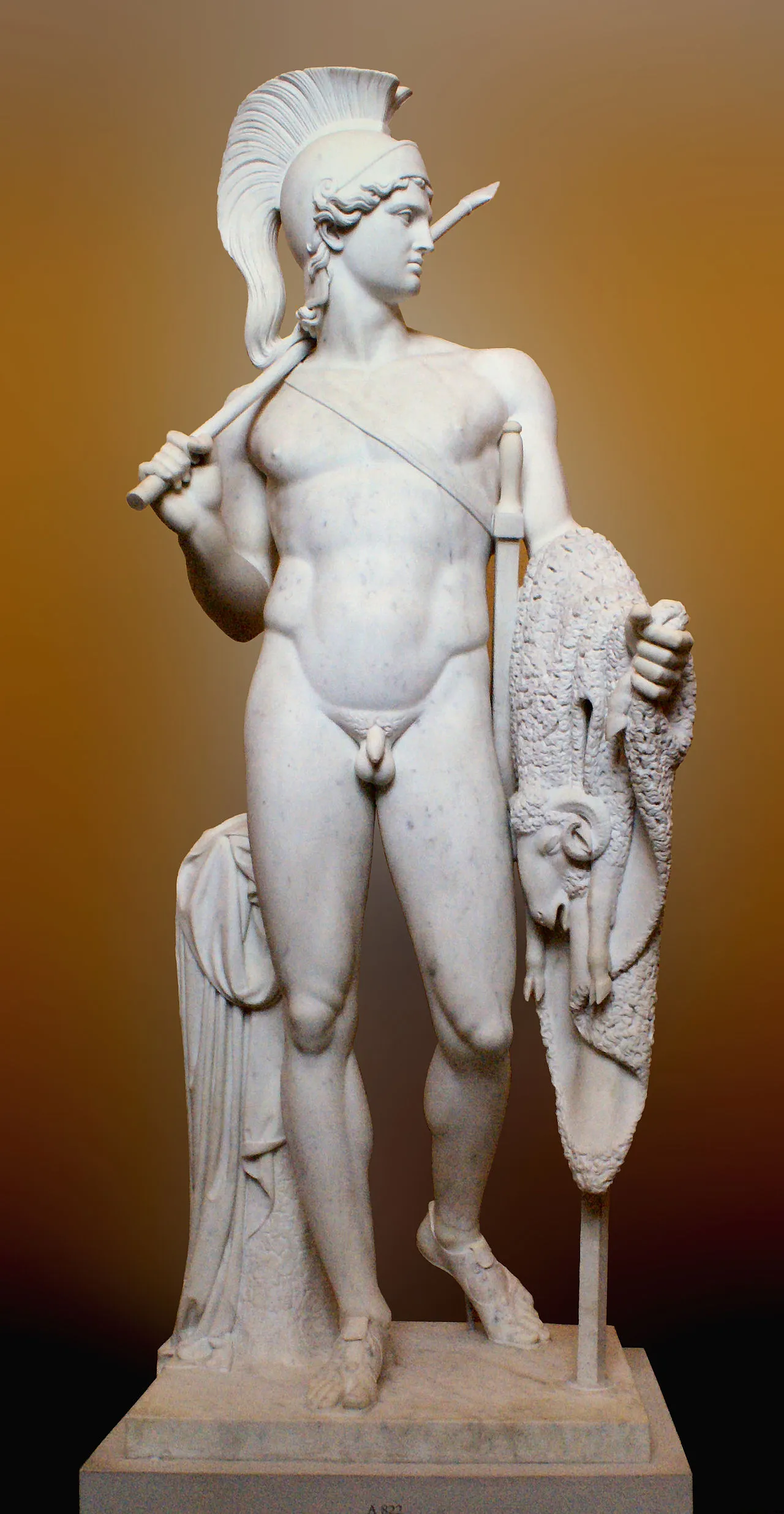 Jason met het Gulden Vlies, beeldhouwwerk van Bertel Thorvaldsen, 1803.